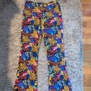 Nooworks Tropi Trip kick flare pants size small